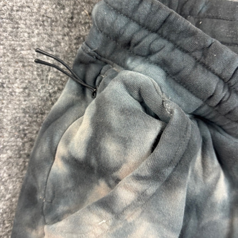 MARRIED TO THE MOB Women’s Tie Dye Black/Blue/Cream Sweatpant Joggers - Medium - Picture 3 of 9